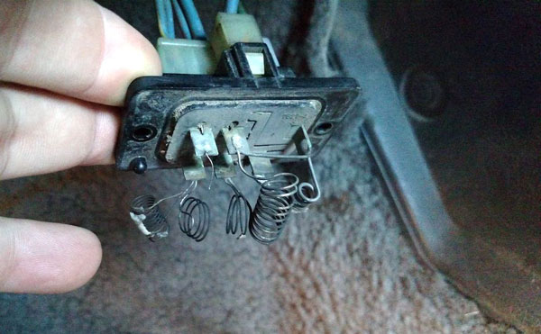Faulty Blower Motor Resistor