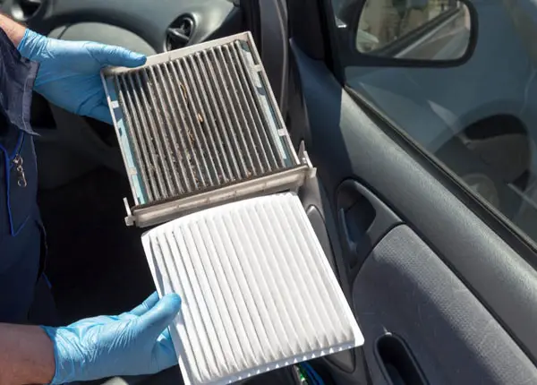 A Clogged Cabin Air Filter