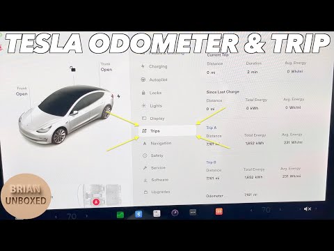 How To View The Odometer & Trip On A Tesla