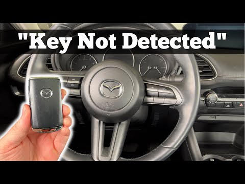 How to Start A 2019 - 2023 Mazda 3 With Dead Key Fob Battery "Key Not Detected" Remote Not Working