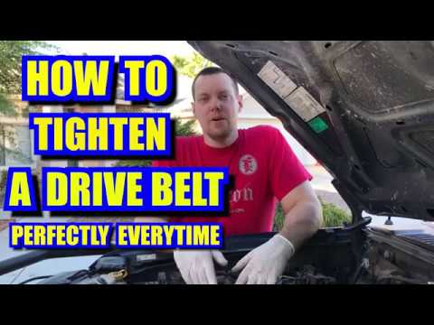 HOW TO TIGHTEN A DRIVE BELT PERFECTLY EVERYTIME