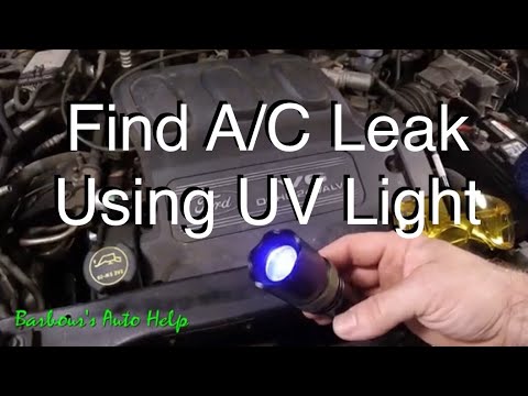 Find Refrigerant Leaks With a UV light