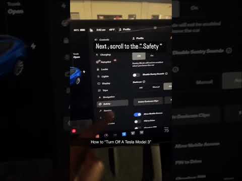 How to turn off Tesla Model 3 2022