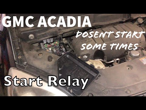 GMC Acadia dont start  INTERMITTENTLY Faulty starter relay