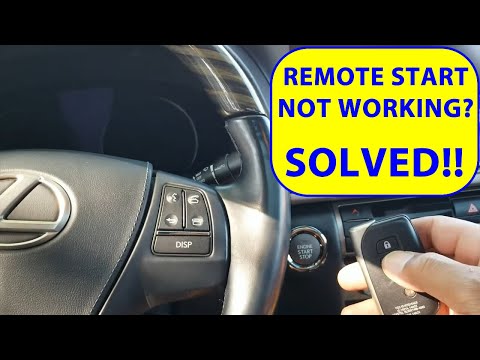 Remote starter not working. Factory remote edition.