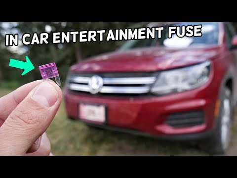 VW TIGUAN IN CAR ENTERTAINMENT SYSTEM FUSE LOCATION REPLACEMENT