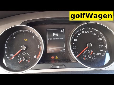 VW Golf 7 Rear parking sensor replacement /diagnose/