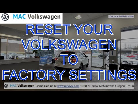 Reset Your Volkswagen to Factory Settings. Just like the day it was brand new. 2022 Volkswagen