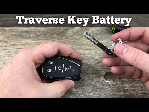 2018 - 2023 Chevy Traverse Key Fob Battery Replacement - How To Replace Or Change Remote Batteries