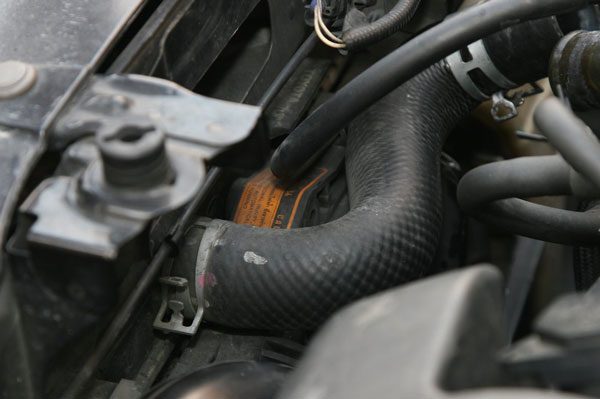 Leaky coolant hose