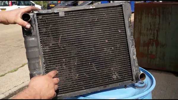 A blocked radiator