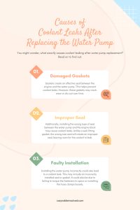 Coolant Leaking After Replacing Water Pump: Causes and Solutions