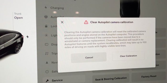 Tesla Camera Isn’t Calibrated