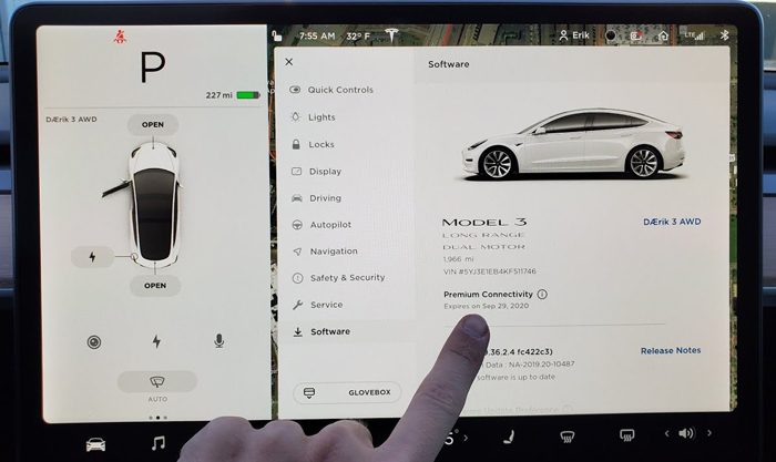 Tesla Premium Connectivity Issue