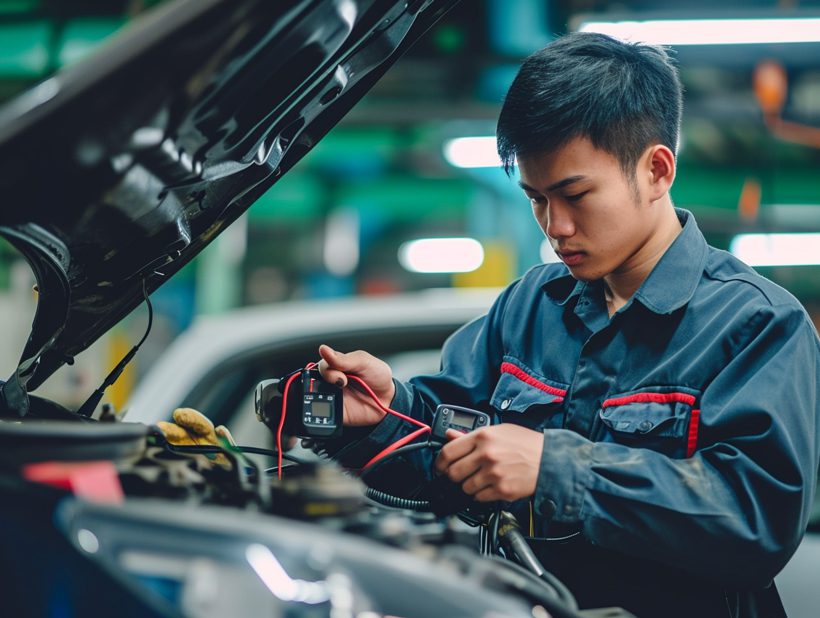 Perform a load test on the battery