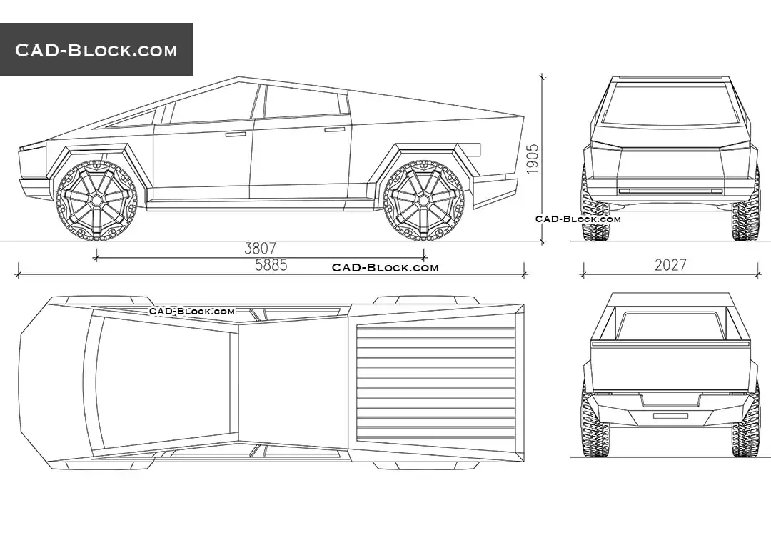 1. What are the exact dimensions of the Cybertruck bed?