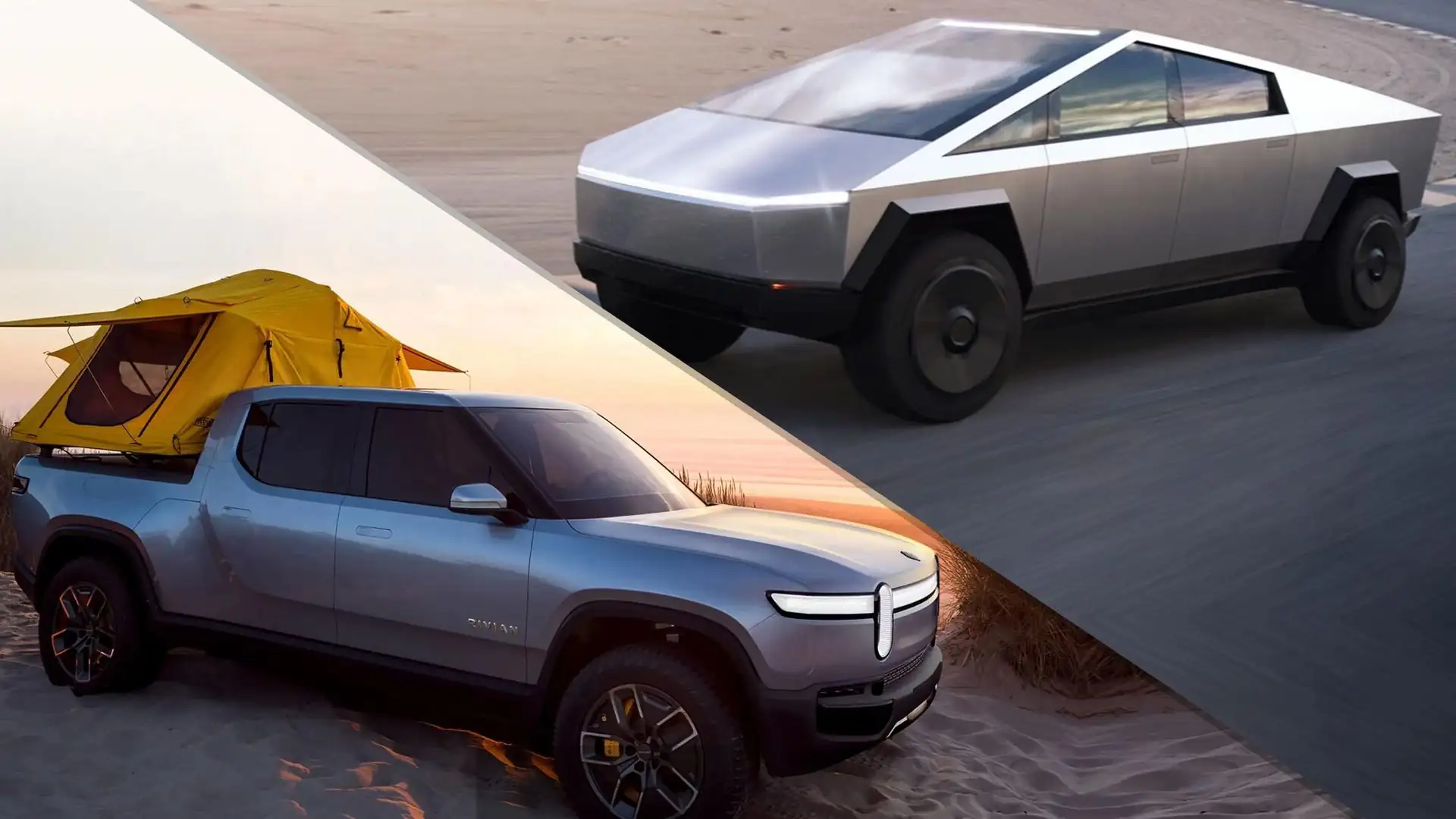 Cybertruck vs. Rivian R1T